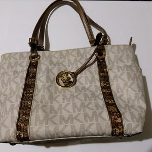 Michael Kors handbag with sparkling straps